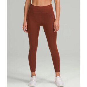 NWT Lululemon Power Thru High-Rise Tight 25inch  in Date Brown